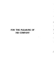 Front cover of For the Pleasure of His Company by Charles Warren Stoddard