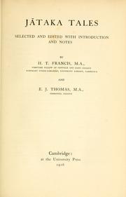 Cover of Jataka tales by Edward Joseph Thomas