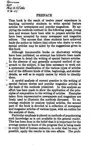 Cover of How to write special feature articles by Willard Grosvenor Bleyer