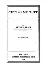 Cover of Tutt and Mr. Tutt by Arthur Cheney Train