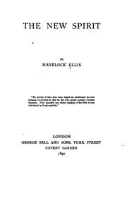 Front cover of The new spirit by Havelock Ellis