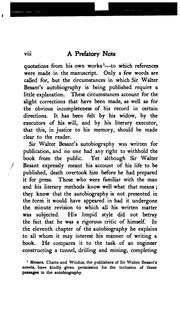 Front cover of Autobiography of Sir Walter Besant by Walter Besant