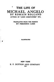 Front cover of Vie de Michel-Ange by Romain Rolland