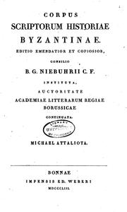 Front cover of Michaelis Attaliotae historia by Michael Attaleiates