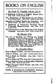 Cover of Expressive English by James Champlin Fernald