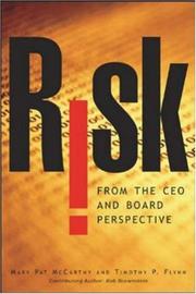 Cover of Risk from the CEO and board perspective by Mary Pat McCarthy