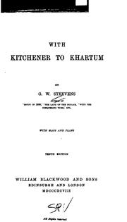 Front cover of With Kitchener to Khartum by G. W. Steevens