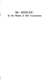 Front cover of Mr. Dooley in the hearts of his countrymen by Finley Peter Dunne