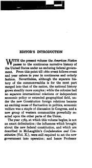 Cover of The Federalist system, 1789-1801 by John Spencer Bassett