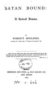 Cover of Satan bound by J. Wimsett Boulding