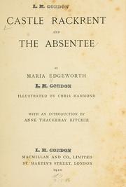 Front cover of Castle Rackrent and The absentee by Maria Edgeworth