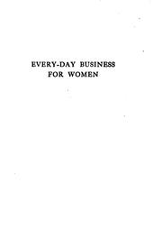 Front cover of Every-day business for women by Mary Aronetta Wilber