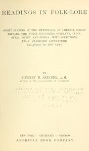 Cover of Readings in folk-lore by Skinner, Hubert Marshall