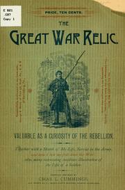 Front cover of The great war relic by Charles L. Cummings