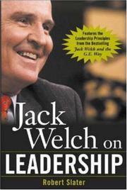 Cover of Jack Welch on Leadership by Robert Slater