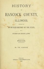 Front cover of History of Hancock County, Illinois by Thomas Gregg