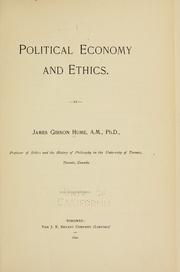 Front cover of Political economy and ethics by James Gibson Hume