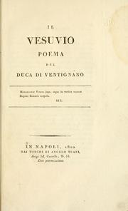 Front cover of Il Vesuvio by Ventignano, Cesare della Valle duca di
