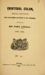 Front cover of Cristóbal Colón by Pablo Alonso de la Avecilla