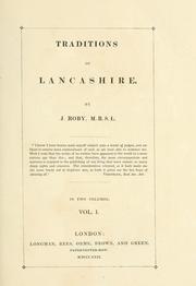 Front cover of Traditions of Lancashire by John Roby