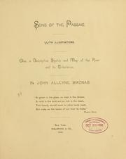 Front cover of Song of the Passaic .. by John Alleyne Macnab