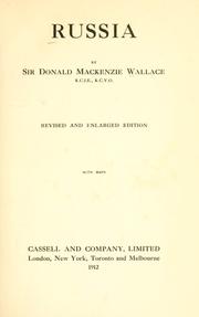 Cover of Russia by Donald MacKenzie Wallace