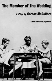 Front cover of Member of the Wedding by Carson McCullers