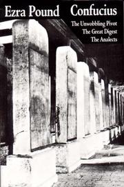 Cover of Confucius by Ezra Pound