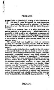 Front cover of The French revolution by Louis Madelin