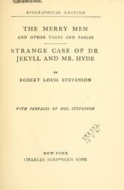 Front cover of The  merry men, and other tales and fables by Robert Louis Stevenson