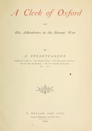 Cover of A clerk of Oxford by Evelyn Everett-Green