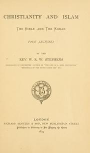 Cover of Christianity and Islam by W. R. W. Stephens