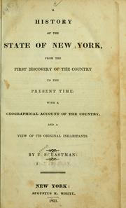Front cover of A history of the state of New York by Francis Smith Eastman