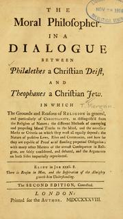 Cover of The moral philosopher by Morgan, Thomas