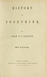 Front cover of History of Josephine by Jacob Abbott