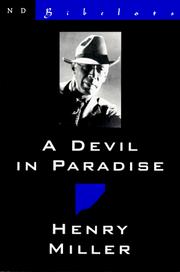 Cover of A devil in paradise by Henry Miller