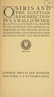 Front cover of The gods of the Egyptians by E. A. Wallis Budge