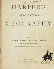 Front cover of Harper's introductory geography by Unknown