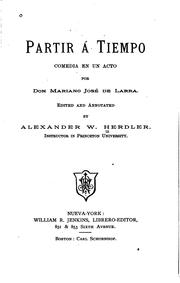 Cover of Partir á tiempo by Mariano José de Larra