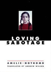 Front cover of Le sabotage amoureux by Amélie Nothomb