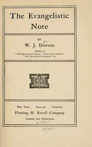 Cover of The evangelistic note by William James Dawson