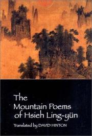 Front cover of The mountain poems of Hsieh Ling-Yün by Lingyun Xie