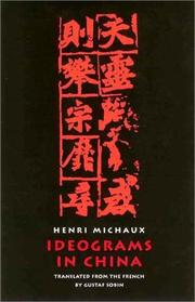 Cover of Ideograms in China by Henri Michaux
