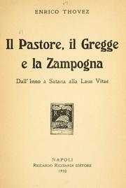 Front cover of Il pastore, il gregge e la zampogna by Enrico Thovez