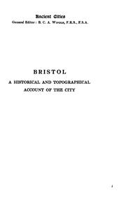 Cover of Bristol by Alfred Harvey