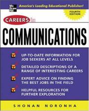 Cover of Careers in communications by Shonan F. R. Noronha