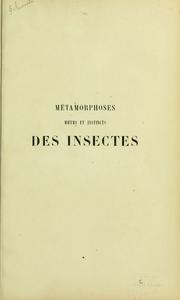 Front cover of Métamorphoses murs et instincts des insectes by Émile Blanchard