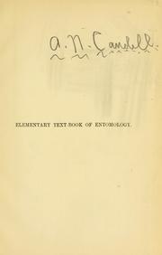 Front cover of Elementary text-book of entomology by William Forsell Kirby