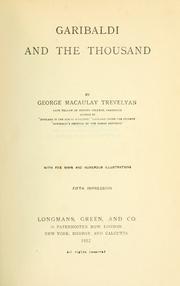 Front cover of Garibaldi and the thousand by George Macaulay Trevelyan
