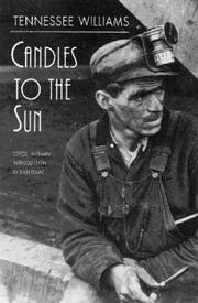 Front cover of Candles to the sun by Tennessee Williams